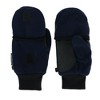 CTM Kids' and Teens' Fleece Convertible Fingerless Winter Mitten / Gloves - 2 of 4