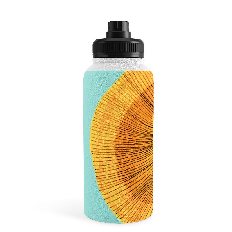 Sewzinski Sun Drawing Gold and Blue Water Bottle - Society6, 2 of 5