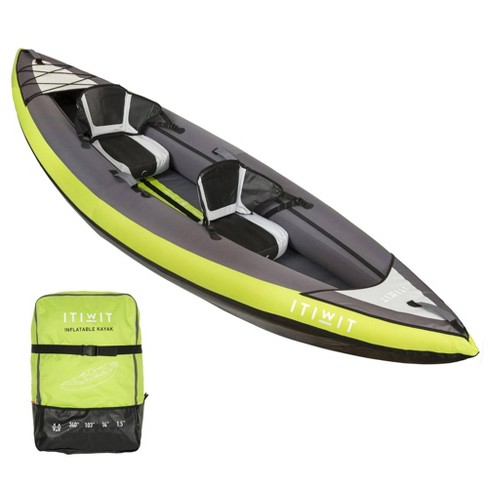 Decathlon Itiwit Itiwit Inflatable Recreational Sit-on Kayak With Pump 2 Person, Target