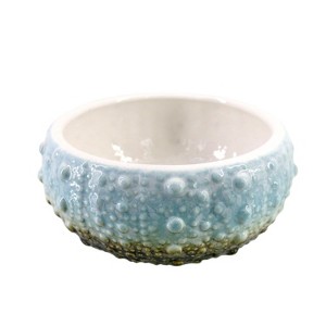 Beachcombers 7.2" CERAMIC BLUE SEA URCHIN ACCENT Large - 1 of 1