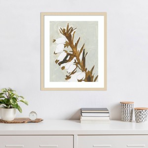 Amanti Art Naive Floral Silhouette II by Cartissi Wood Framed Wall Art Print - 1 of 4