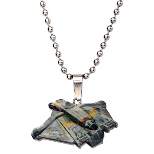 Men's Boys' Star Wars Ghost Ship Cut Out Stainless Steel Pendant (18")