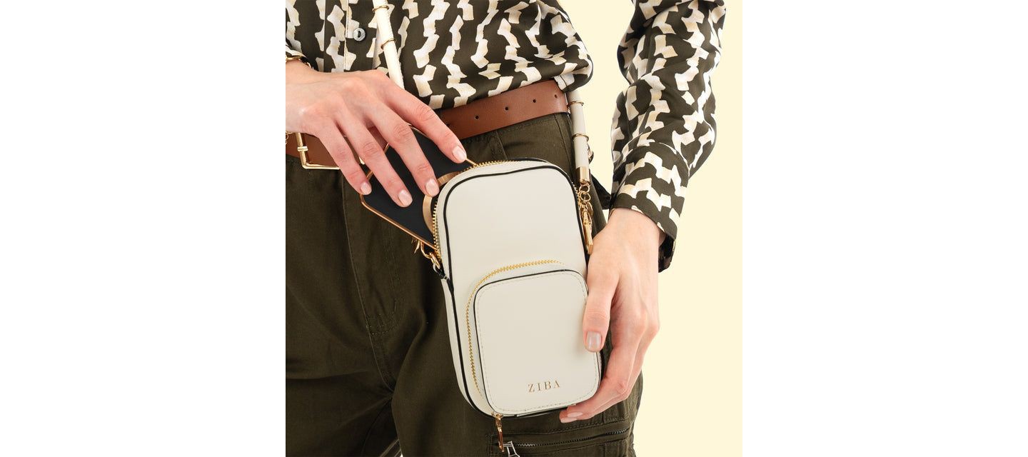 Сумки Ziba Casablanca LT Crossbody Purse Bundle - Gold/Cream, цвет: Золотой — фото 4