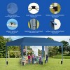 SUGIFT 10' x 20' Pop Up Canopy Tent, Outdoor Instant Gazebo Sun Shade Shelter with Carry Bag, for Catering, Events, Wedding, Backyard BBQ,  Blue - 4 of 4