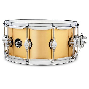 DW Performance Series 1 mm Polished Brass Snare Drum 14 x 6.5 in. - 1 of 3
