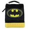 DC Comics Batman Lunch Box Dual Compartment Insulated 3D Cape Food Bag Black - 2 of 4