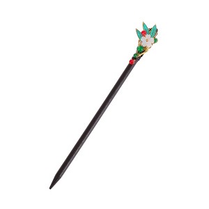 Unique Bargains Halloween Christmas Leaves Gardenia Hair Chopstick 1 Pc - 1 of 4