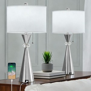 Maxax  Iron Table Lamps Set of 2 Black - 1 of 4