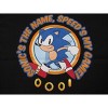 Sonic The Hedgehog Sonic's The Name Speed's My Game Boy's Black T-shirt - 2 of 2