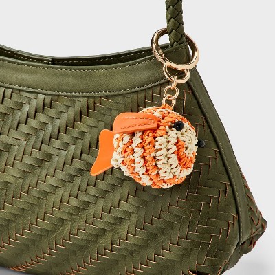 A New Day Straw Puffer Fish Bag Charm - A New Day™ Multi — фото 2