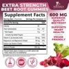 Beets Soft Chews Gummies with Beetroot & Magnesium - Circulation Support - 60 Gummies By Nature's Nutrition - 2 of 4