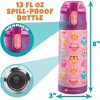 Bentology Kids Lunch Bag Set w Matching Water Bottle & Ice Pack- Pink Yellow Rainbow Owls- Tote, Stainless Steel Insulated Thermos, Hard Ice Pack - 4 of 4