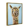 Stupell Industries Happy Llama Farm Animal Face Framed Canvas - 3 of 3