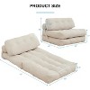 Mjkone Folding Sofa Bed, Convertible Sleeper Chair with Pillow - 4 of 4