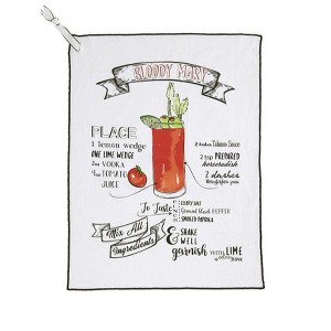 Shiraleah Bloody Mary Recipe Tea Towel - 1 of 3