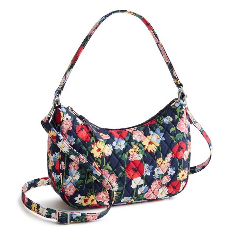 Сумки Vera Bradley Poppy Meadow Convertible Crescent Crossbody - Navy Blue