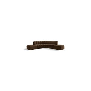 Meridian Furniture,Arc Velvet Modular Sofa - 1 of 4
