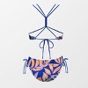 Women's Back Braided Straps Reversible Bikini Set Swimsuit - Cupshe - 4 of 4