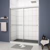 NicBex Shower Door 28.2" Wx70"H Double Bypass Bathroom Sliding Shower Door with 1/4" (6mm) Tempered Glass for Walk-in Shower - 2 of 4