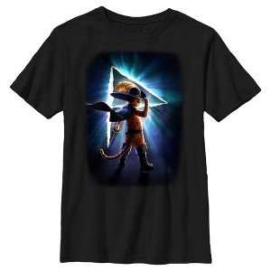 Boy's Puss in Boots: The Last Wish Space Poster T-Shirt - 1 of 4