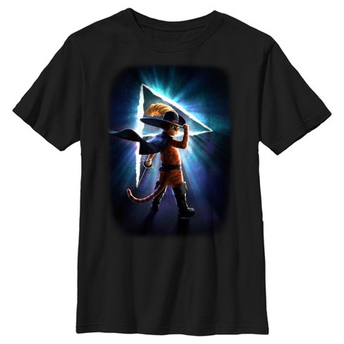 Boy's Puss in Boots: The Last Wish Space Poster T-Shirt - image 1 of 4