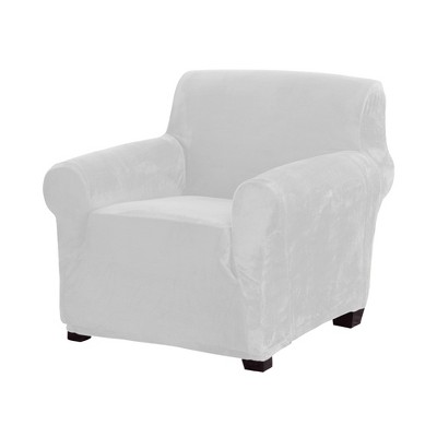 white slipcover chair