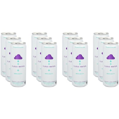 Cloud Water Immunity Organic Blackberry & Lemon & Rosemary Sparkling Water - Pack of 12 - 12 fl oz