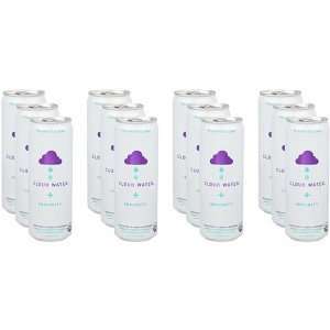 Cloud Water Immunity Organic Blackberry & Lemon & Rosemary Sparkling Water - Pack of 12 - 12 fl oz - 1 of 2