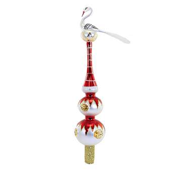 Santa Land 16.0 Inch Legend Of The Stork Finial Red Tail Baby Luck Tree Topper Tree Toppers