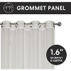 GoodGram Montauk Accents 2 Piece Grommet Top Summery Sheer Voile Window Curtain Panels For Extra Long & Taller Windows - 2 of 3