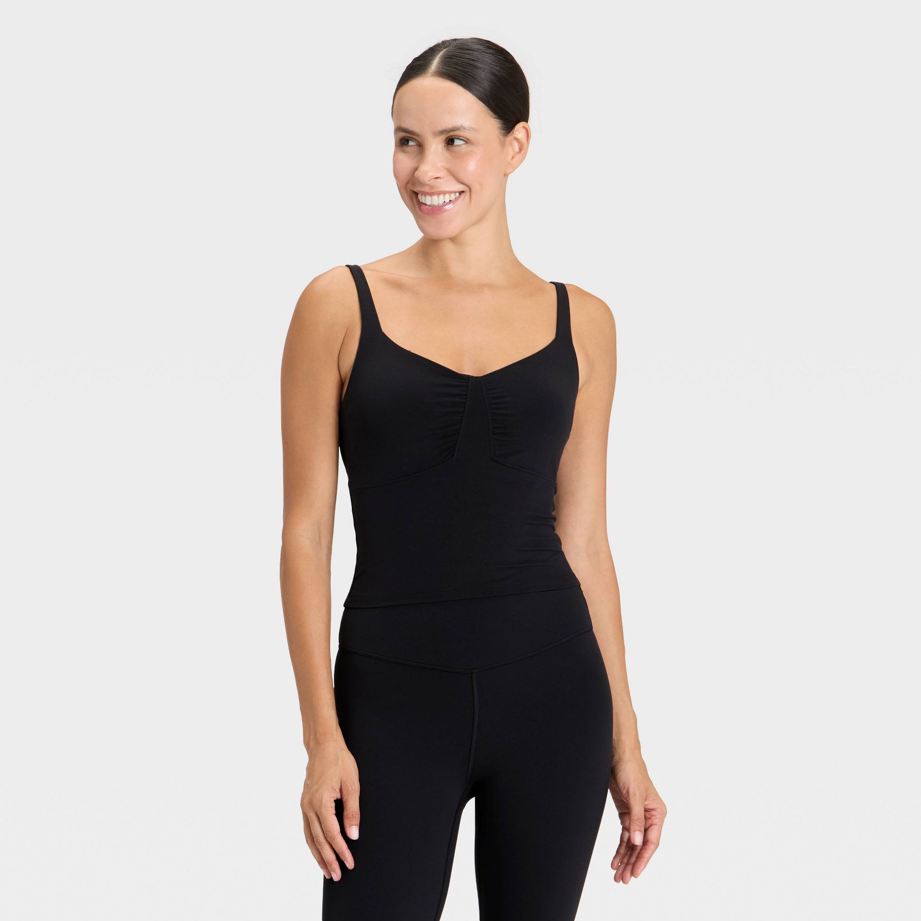 Women's Everyday Soft Ruched Cami Tank Top - All In Motion™