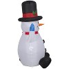 Gemmy Airblown Christmas Inflatable Snowman with Tall Top Hat - 48 in. - 3 of 4