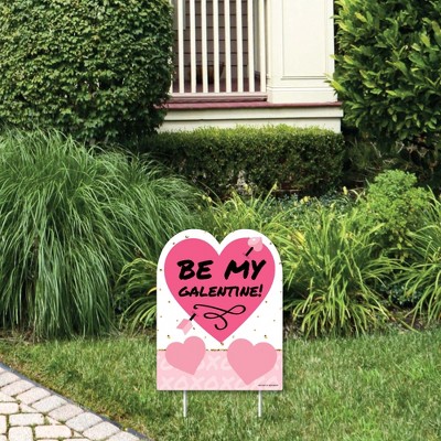 Big Dot of Happiness Be My Galentine - Outdoor Lawn Sign - Galentine's & Valentine's Day Party Yard Sign - 1 Piece