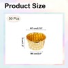 Unique Bargains Round-Grid Greaseproof Single-sided Aluminum Foil Cupcake Liners 50 Pcs - 2 of 4