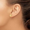 Black Bow Jewelry 8mm (5/16 Inch) 14k Yellow Gold Polished Ball Friction Back Studs - 3 of 4