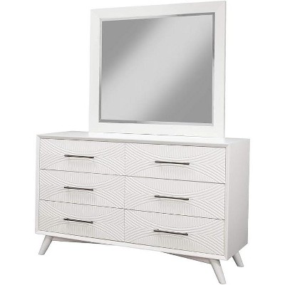 Alpine Furniture Tranquility Mirror, White