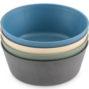 WeeSprout Bamboo Kids Bowls, Set of Four Kid-Sized Dinnerware, Cereal, Leftovers & Snack Bowl - 1 of 4