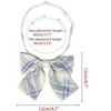 INSPIRE CHIC Women's Plaid Uniform Pre-tied Knot Cute Stylish Colorful Bow Ties - 2 of 4