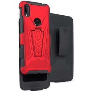 Nakedcellphone Combo for Jitterbug Smart3 - Hybrid Case and Belt Clip Holster - 1 of 4