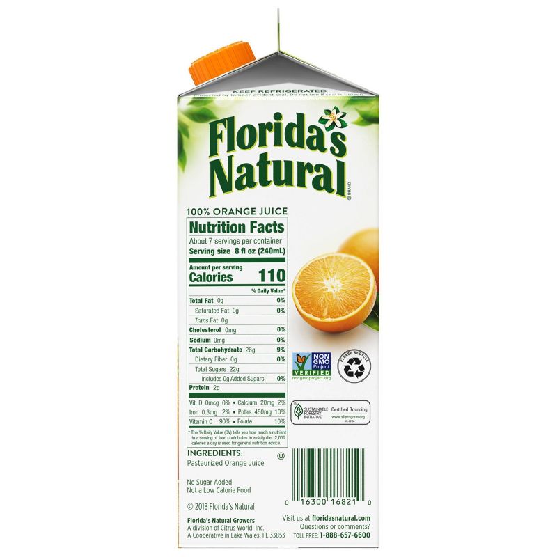 Florida&#39;s Natural Some Pulp Orange Juice - 52 fl oz, 2 of 6