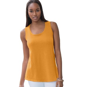 Jessica London Women's Plus Size Scoop-Neck Sweater Tank - 1 of 4