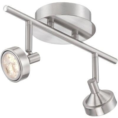 Pro Track Tilden 2-Light Dimmable LED Brushed Nickel Track Fixture by Pro-Track