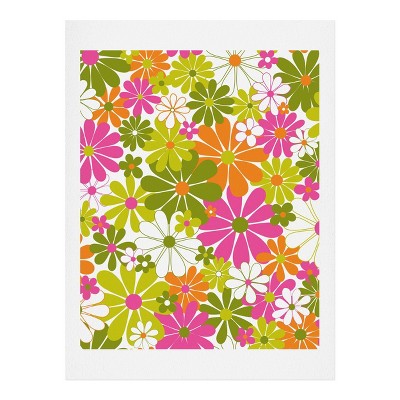  8" x 10" Jenean Morrison The Garden Isle Unframed Wall Art Pink - Deny Designs 