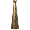 Brushed Paint Unique Straight Design Metal Decorative Floor Vase Flower Holder for Entryway, Living Room - 3 of 4
