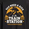 Men's - Yellowstone - You Need A Ride To The Train Station Long Sleeve Graphic T-Shirt - 2 of 4