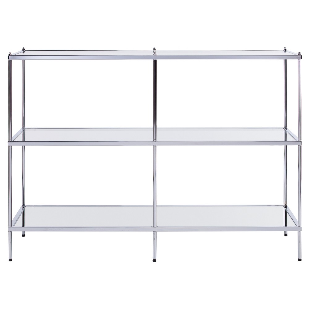 Benton Glam Mirrored Console Table Chrome Aiden Lane From Aiden Lane Accuweather Shop