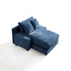 NicBex Sofa Couch,Daybed with Square Armrests and Removable Cushioned Backrests,Upholstered Sofa for Living Room,Office - 4 of 4