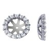 Pompeii3 5/8ct  Diamond Earring Studs Halo Jackets 14 Kt (7-7.5mm) - 2 of 4