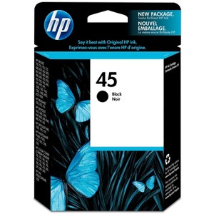 HP Inc. 45 Black Original Ink Cartridge, ~930 pages, 51645A#140 - 1 of 4