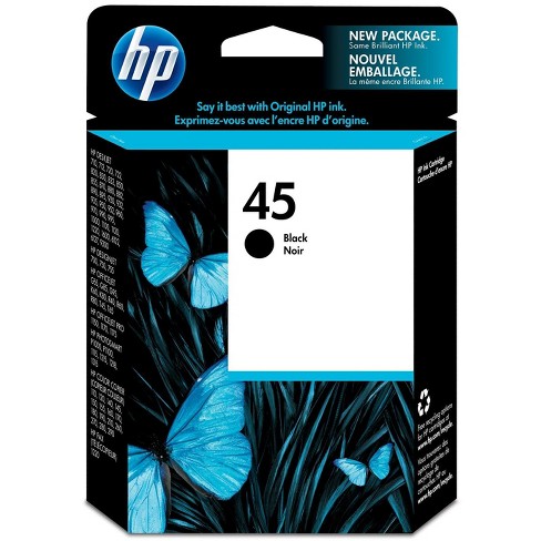 HP Inc. 45 Black Original Ink Cartridge, ~930 pages, 51645A#140 - image 1 of 4